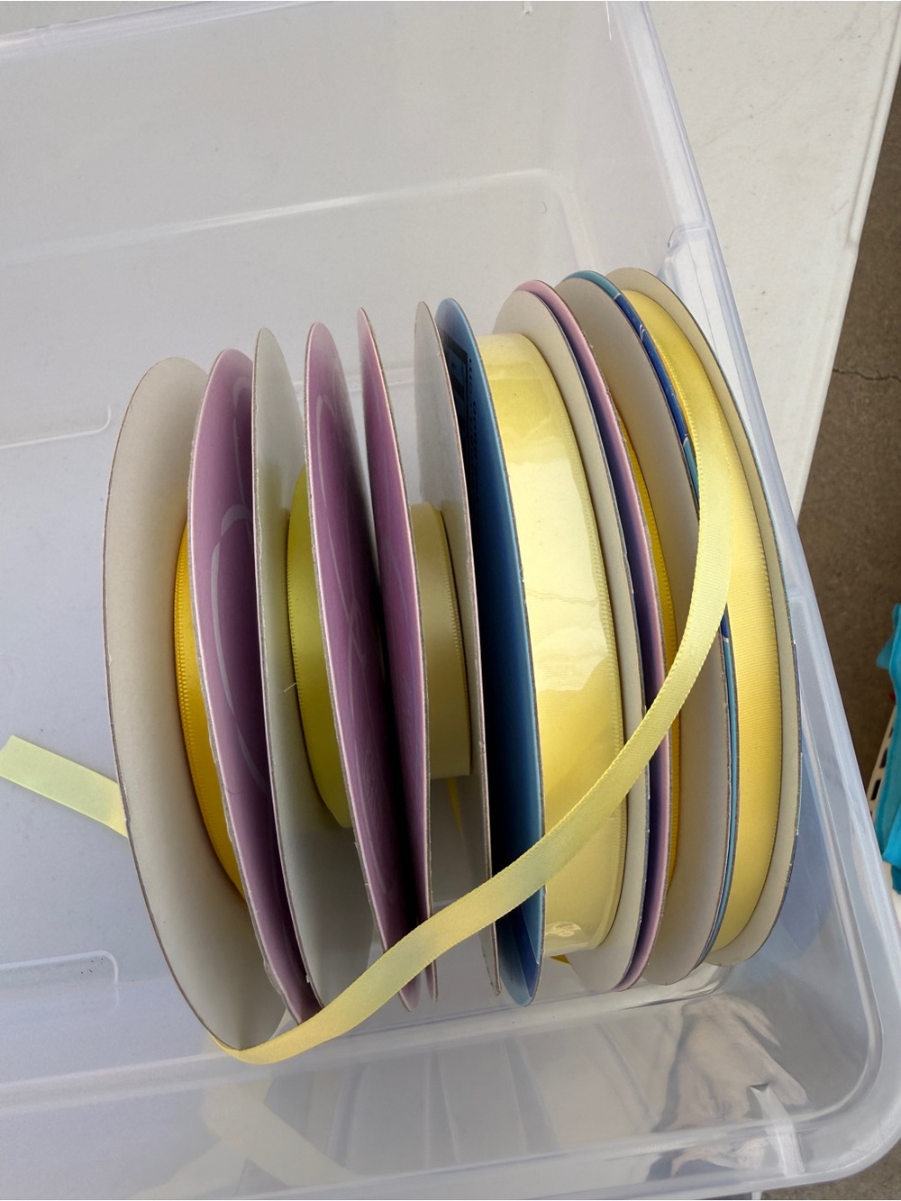 Pastel Ribbon Spool Set - Yellows